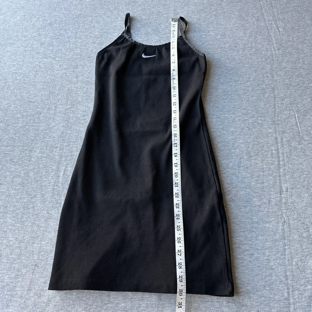 Nike Women's Bodycon Black Dress Size Small Sportswear Essential Ribbed Knit